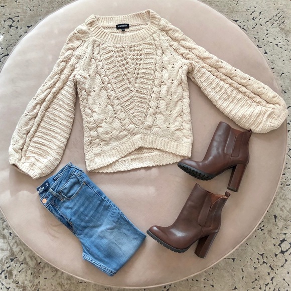 Express Sweaters - EXPRESS CABLE KNIT SWEATER